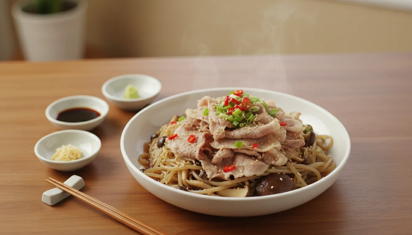 남보라 차돌박이 숙주찜