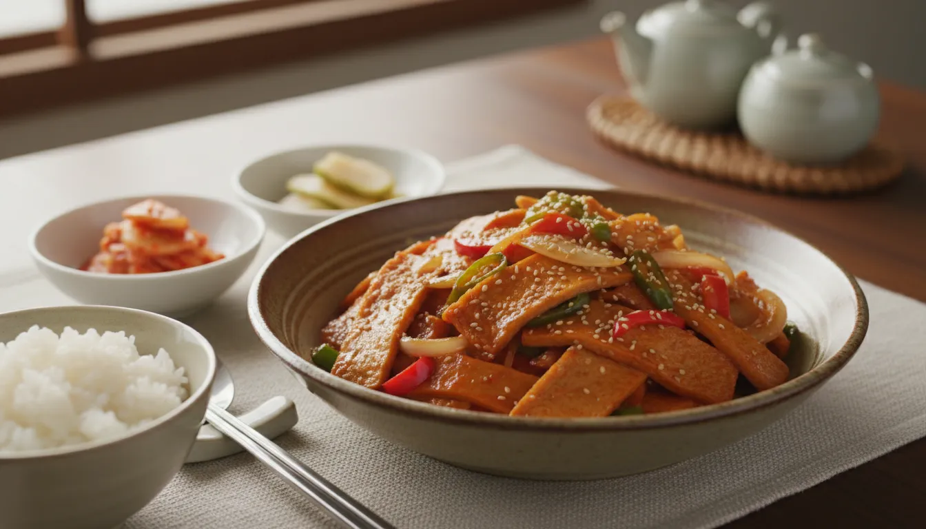 어묵볶음 (Stir-fried Fish Cake)