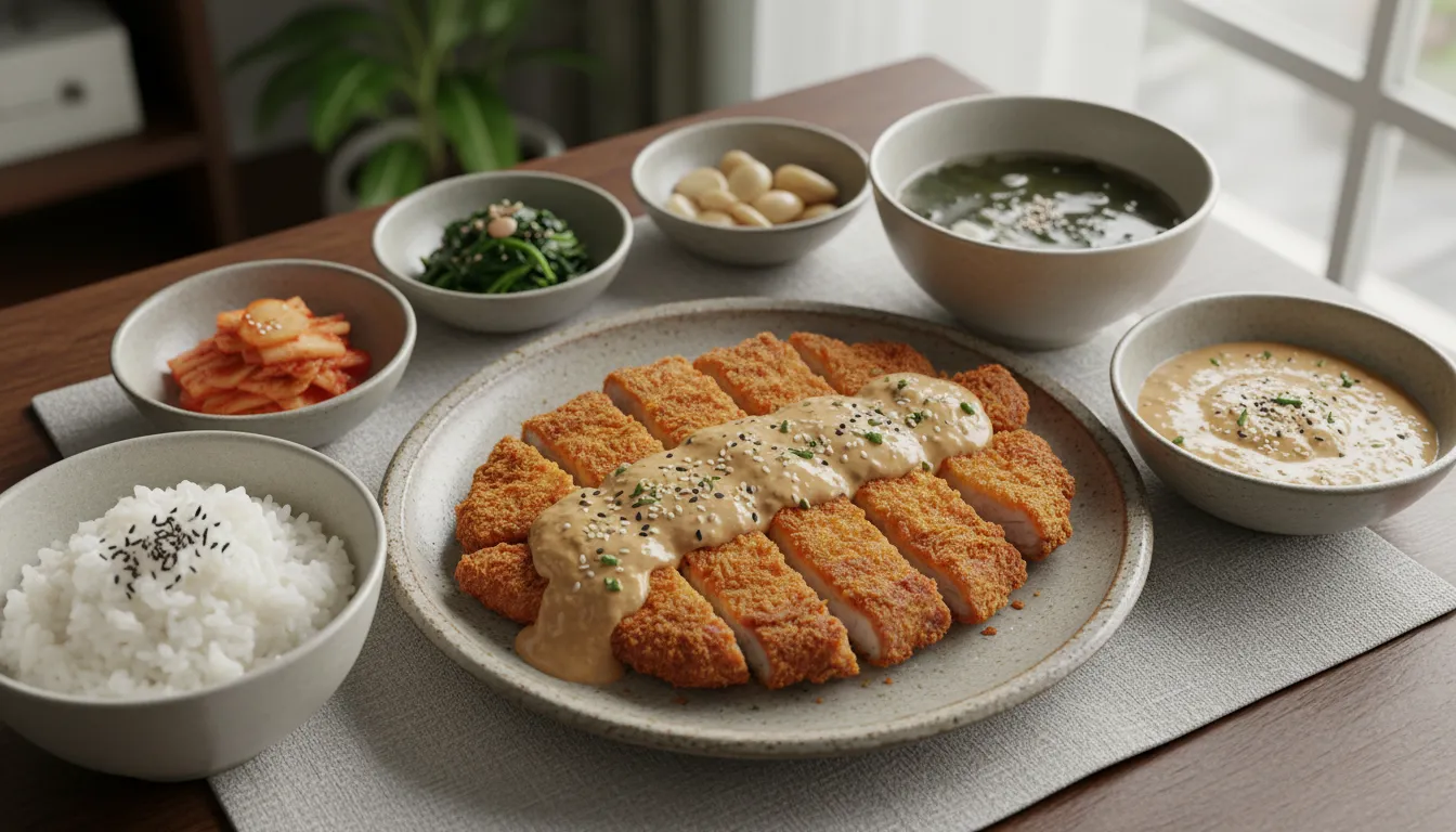 돈까스 & 쌈장참깨마요