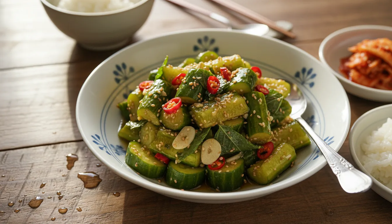 김가연 오이 탕탕이 (Smashed Cucumber Salad)