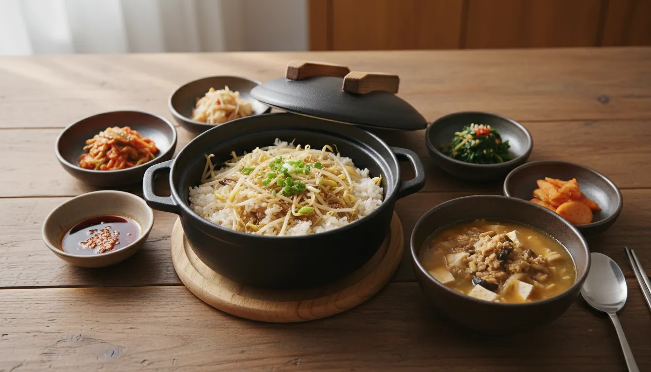 초간단 콩나물 솥밥