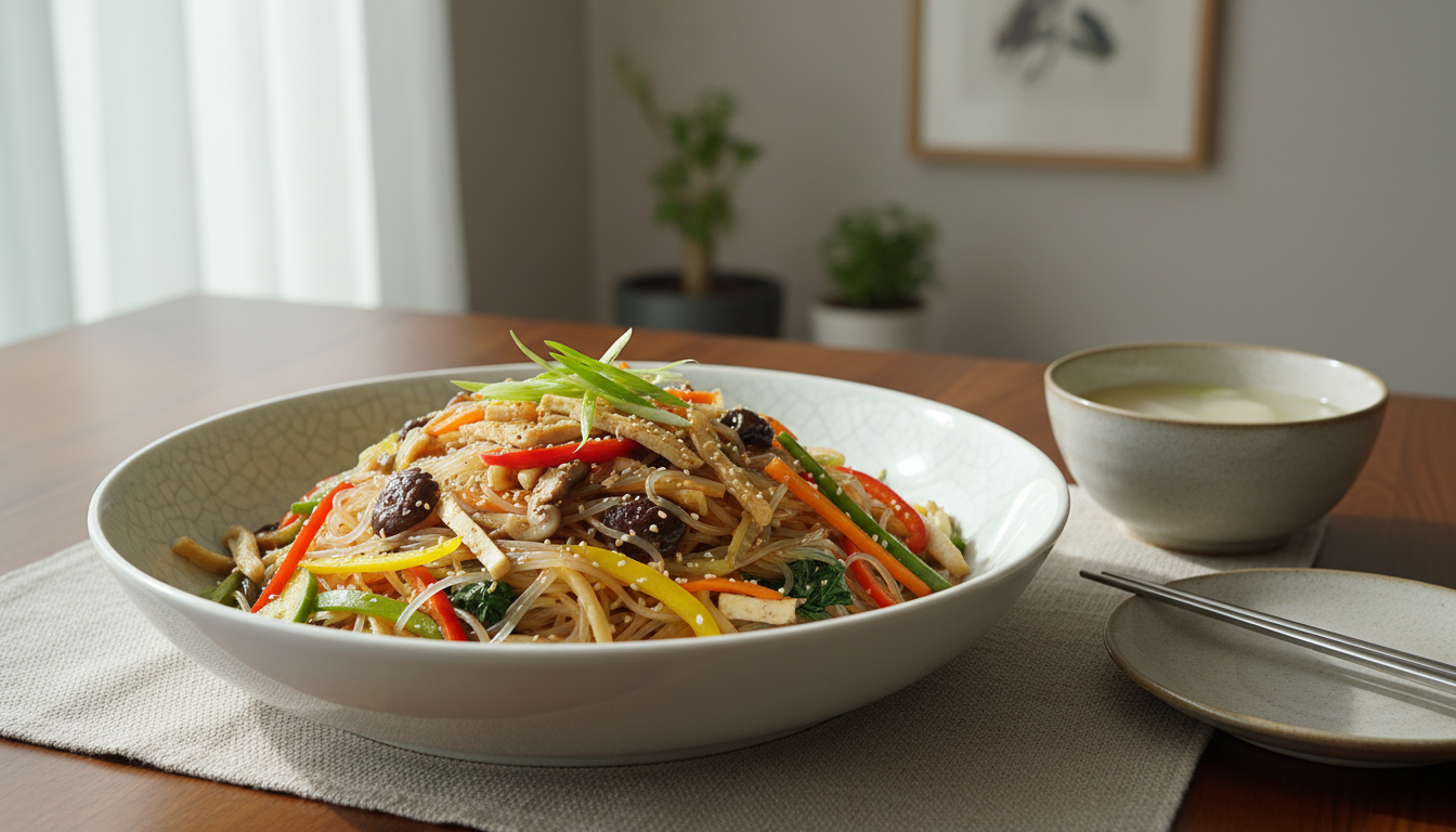 사찰식 채소 잡채(채결)