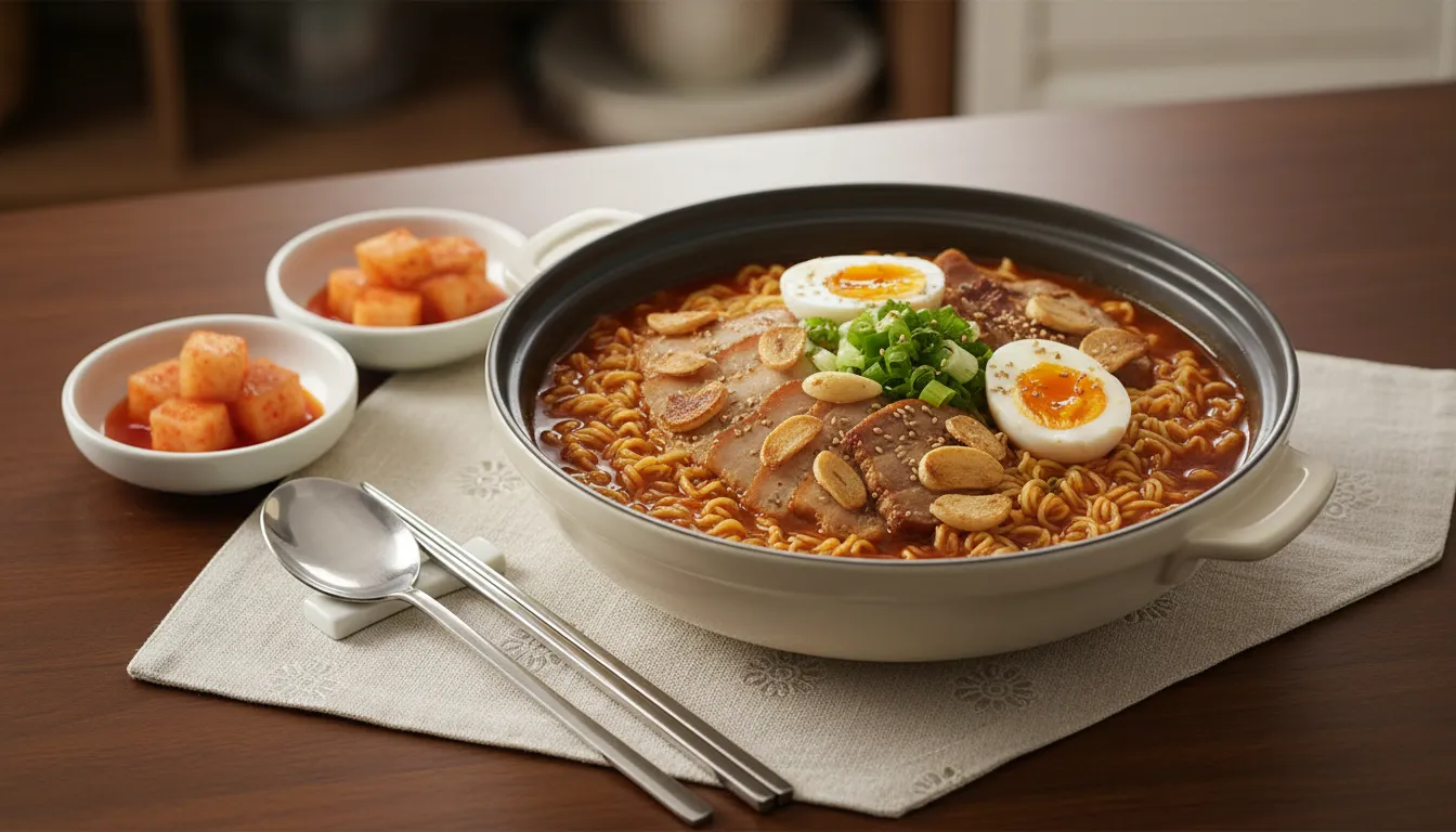 미슐랭 3스타가 만든 통마늘 라면