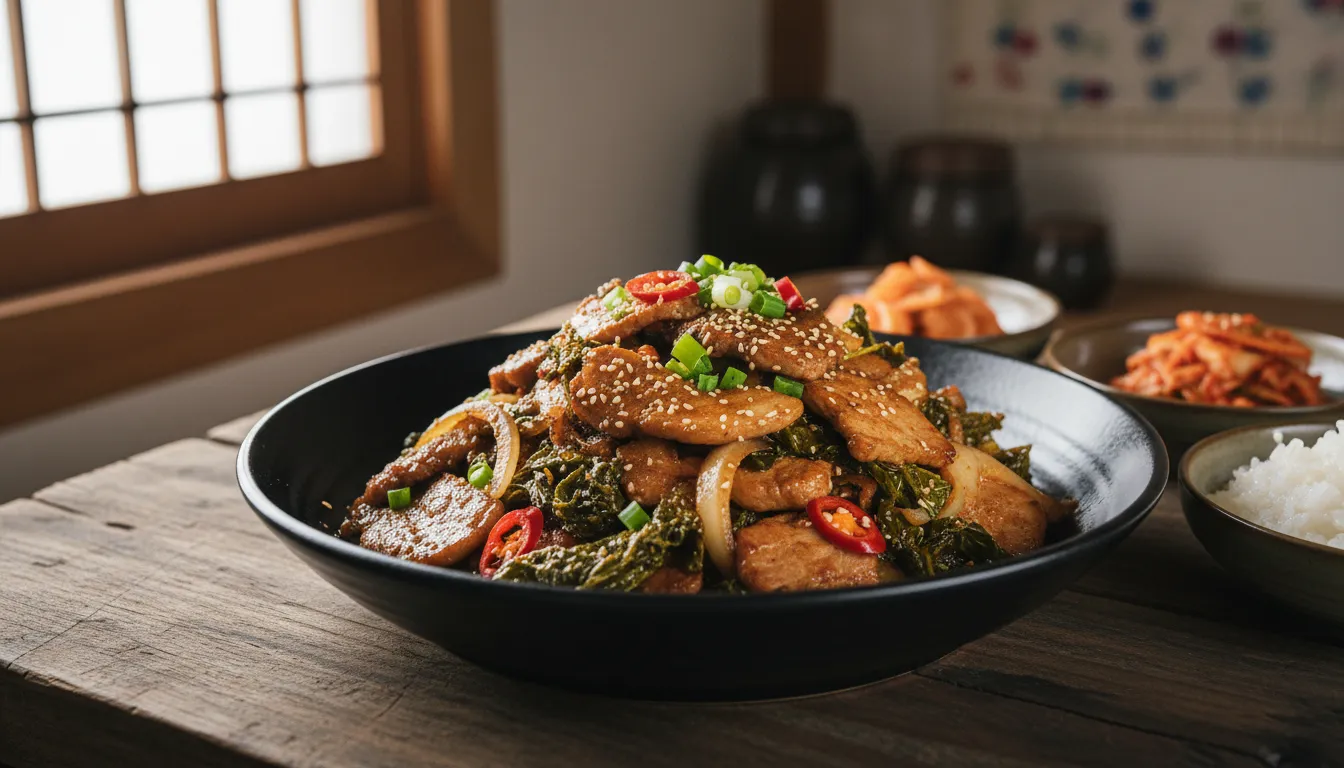 꽈리고추 목살 볶음