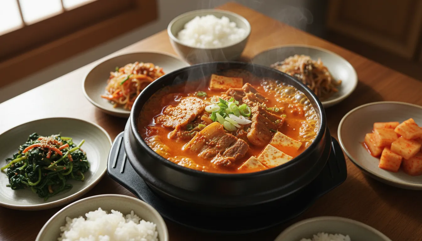 한국에서 제일 많이 본 돼지고기 김치찌개