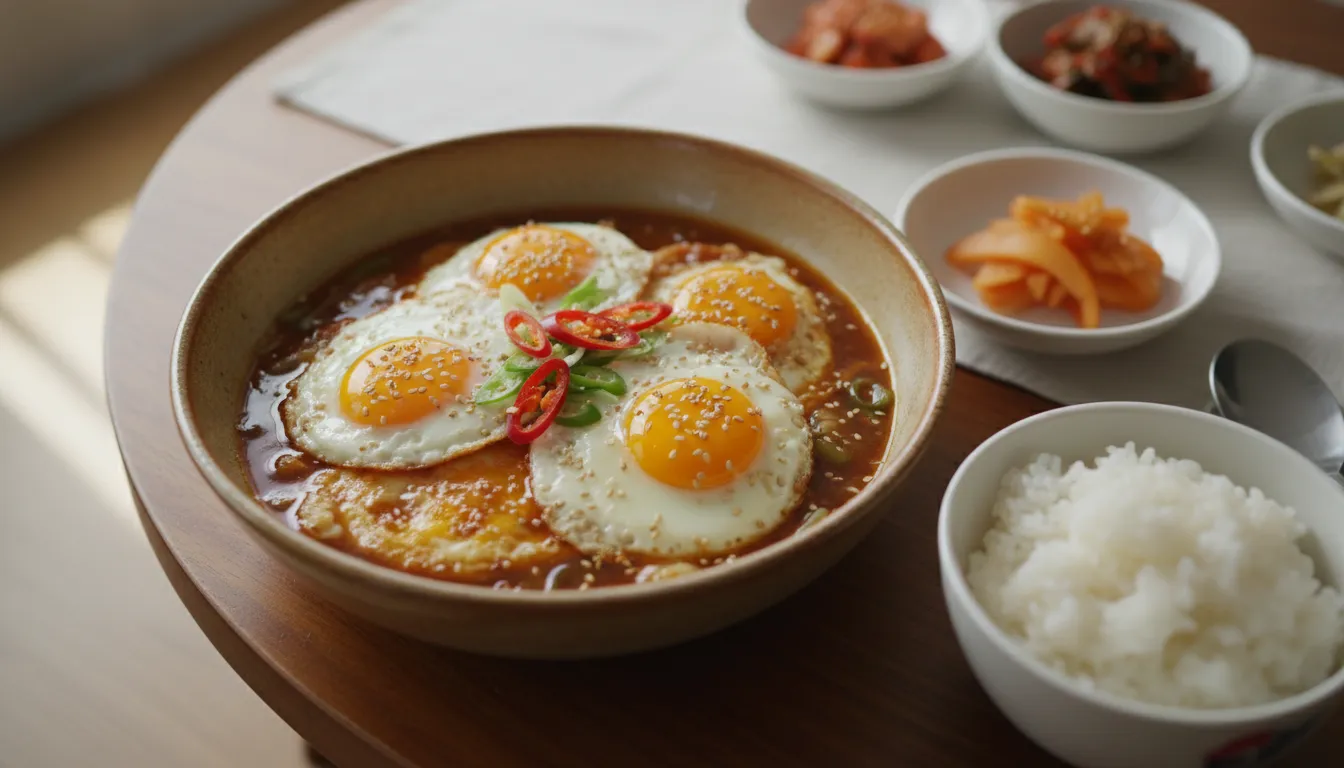 김재중 초간단 쯔유 새콤달콤 계란조림 프라이