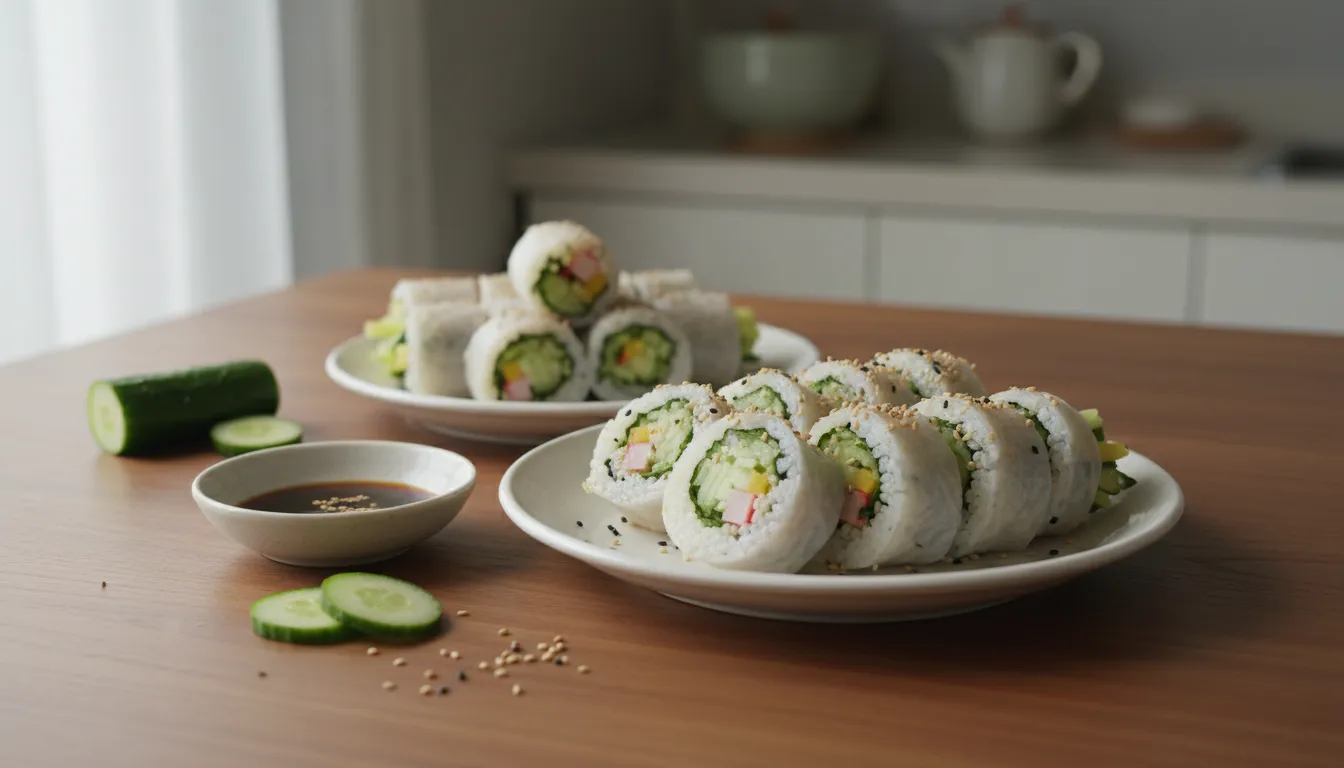 참깨 오이김밥(라이스페이퍼 오이김밥)