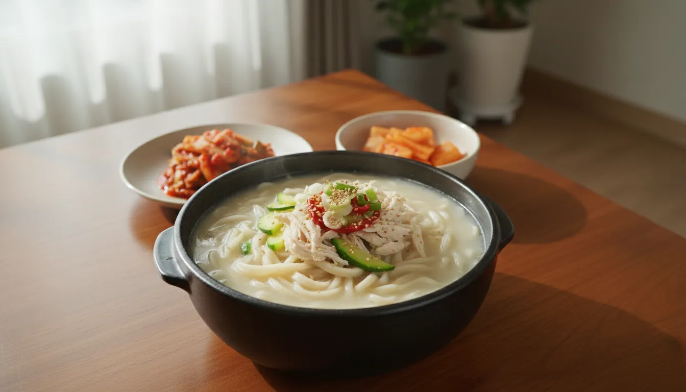 간단한데 찐한 닭칼국수