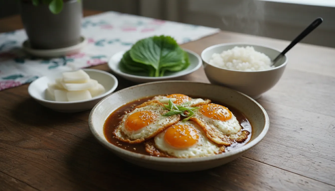 김재중 초간단 쯔유초계란조림(프라이드 계란 조림)