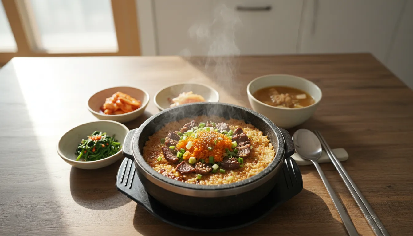 이정현 차돌명란솥밥