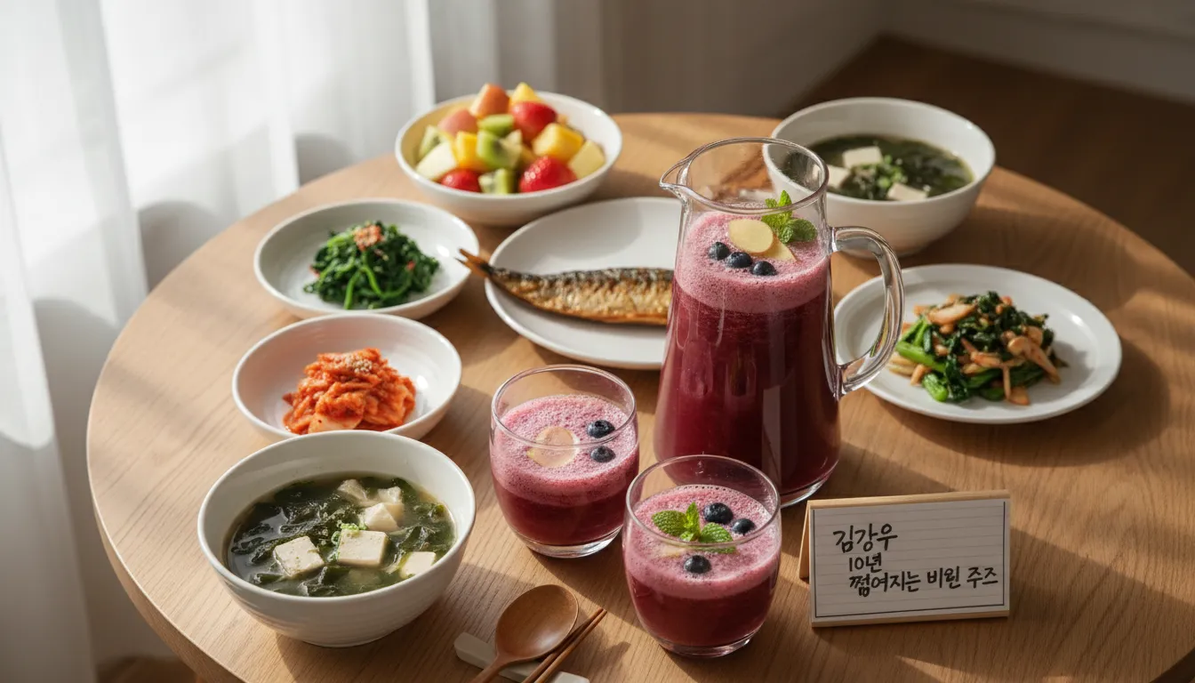 김강우 10년 젊어지는 비밀 주스