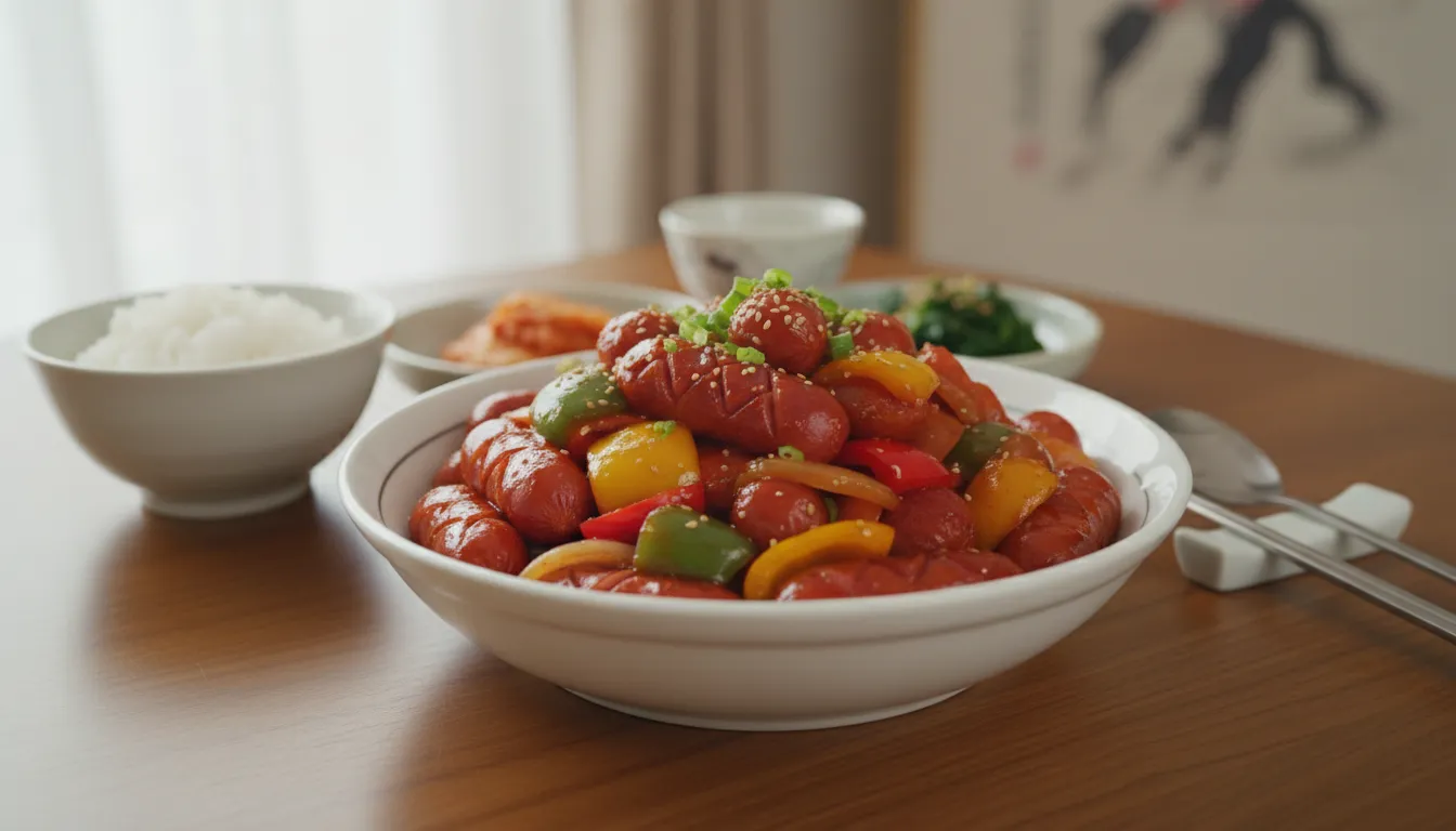 퍼펙트 소시지케찹볶음