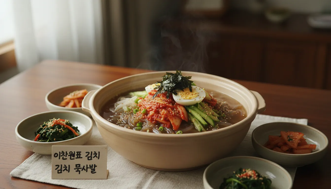 이찬원표 김치 묵사발