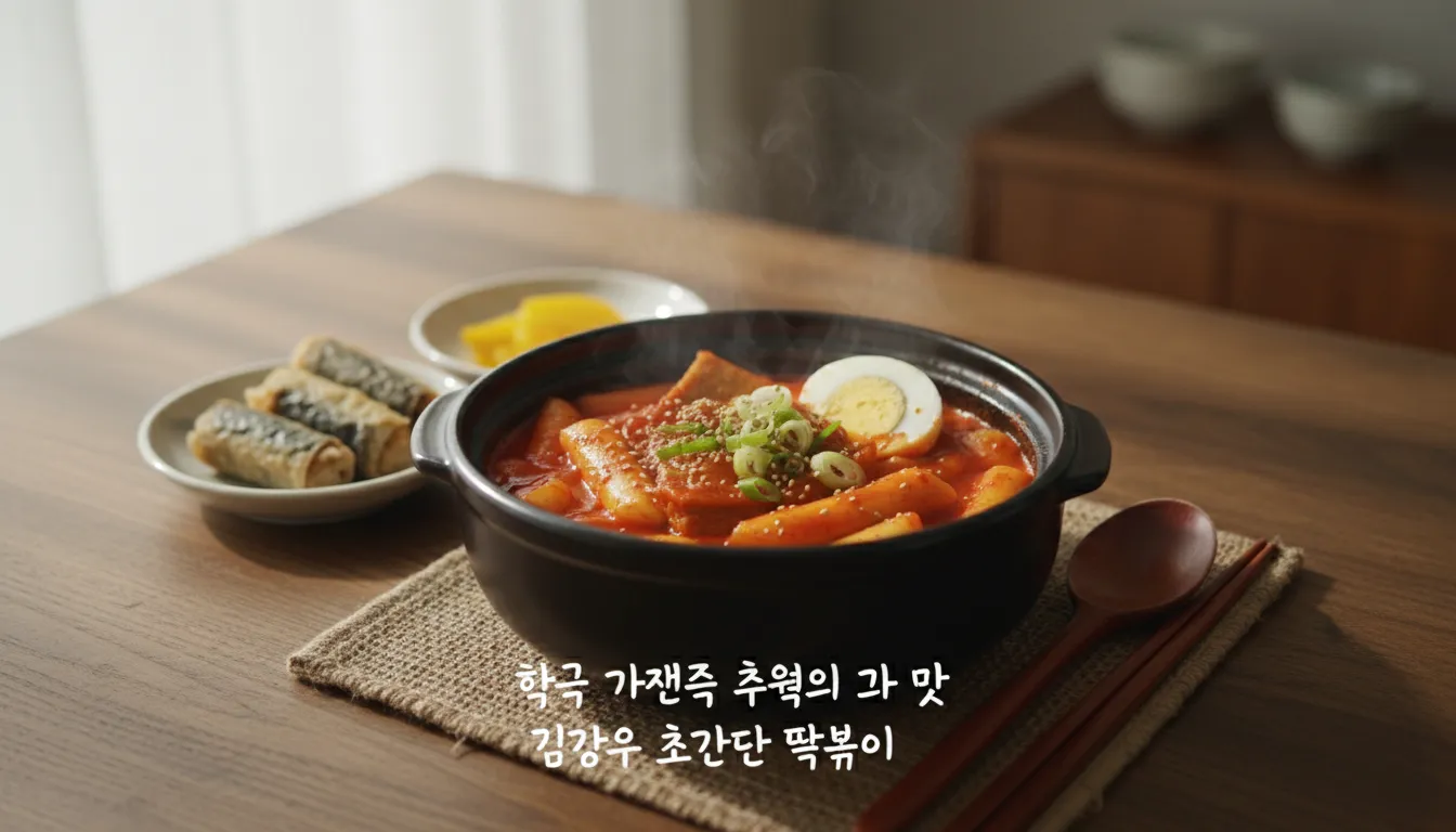 추억의 그 맛 김강우 초간단 떡볶이